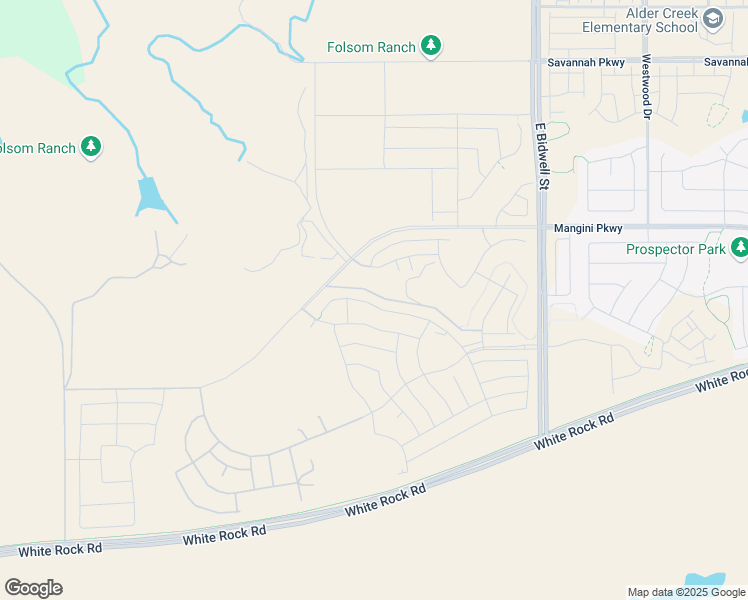 map of restaurants, bars, coffee shops, grocery stores, and more near Scott Road in Folsom