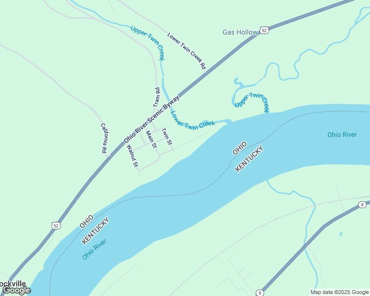 map of restaurants, bars, coffee shops, grocery stores, and more near 117 Tucker Street in Scioto County