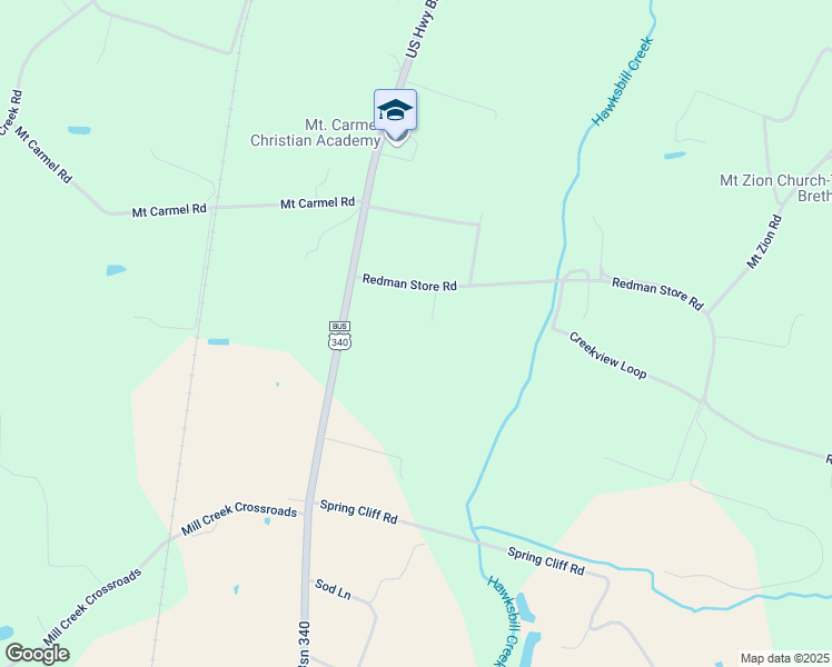 map of restaurants, bars, coffee shops, grocery stores, and more near 318 Redman Store Road in Luray