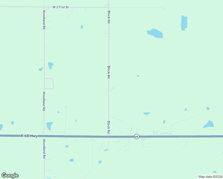 map of restaurants, bars, coffee shops, grocery stores, and more near Block Road in Paola