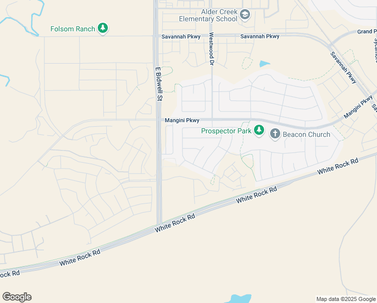 map of restaurants, bars, coffee shops, grocery stores, and more near 4423 Crane Drive in Folsom