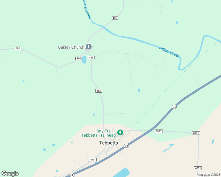 map of restaurants, bars, coffee shops, grocery stores, and more near 11940 County Road 485 in Tebbetts