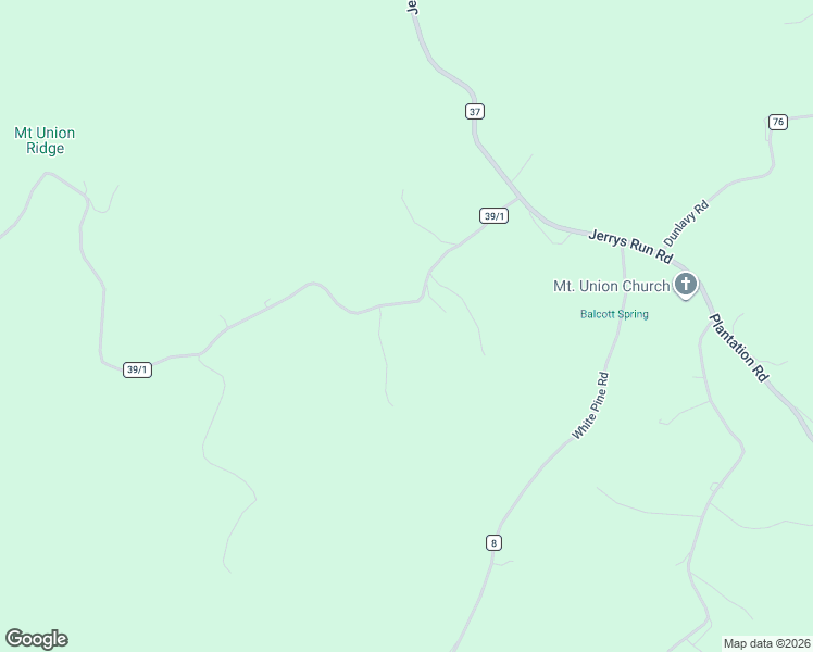 map of restaurants, bars, coffee shops, grocery stores, and more near 5456 Mount Union Road in Fraziers Bottom