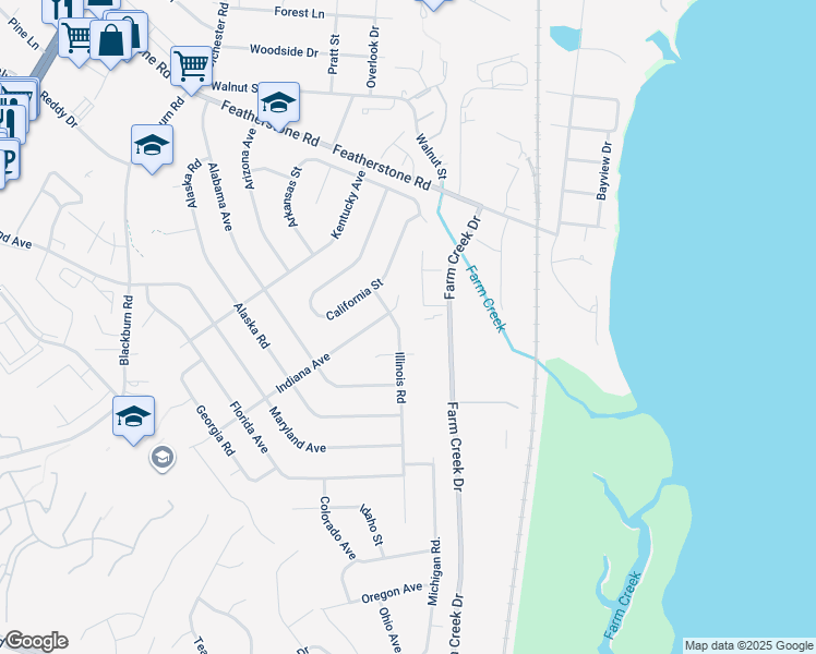 map of restaurants, bars, coffee shops, grocery stores, and more near 15007 Illinois Road in Woodbridge