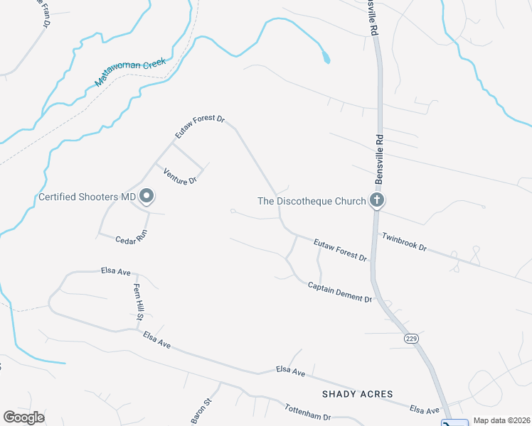 map of restaurants, bars, coffee shops, grocery stores, and more near 8528 Ridgeline Terrace in Waldorf