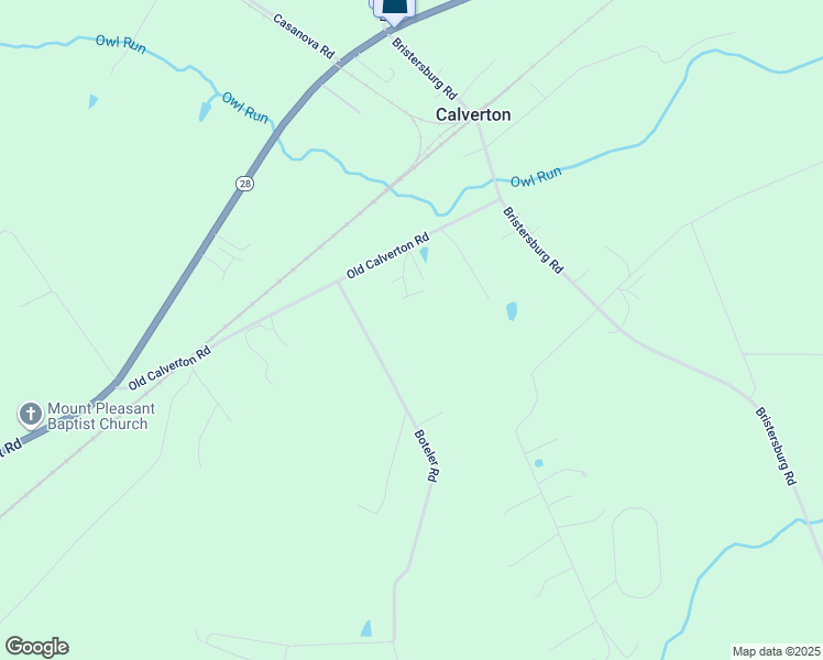 map of restaurants, bars, coffee shops, grocery stores, and more near 9753 Boteler Road in Midland