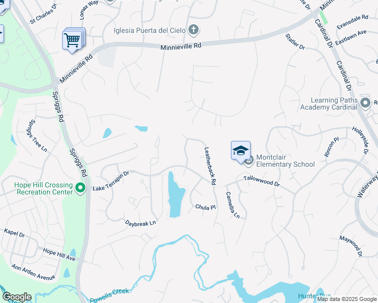 map of restaurants, bars, coffee shops, grocery stores, and more near 15077 Copper Turtle Place in Woodbridge
