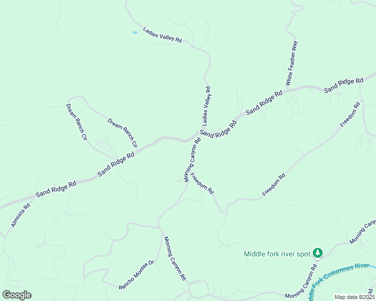 map of restaurants, bars, coffee shops, grocery stores, and more near 3620 Sand Ridge Road in Placerville