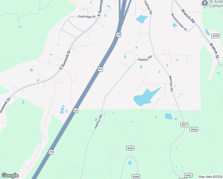 map of restaurants, bars, coffee shops, grocery stores, and more near County Road 4039 in Holts Summit