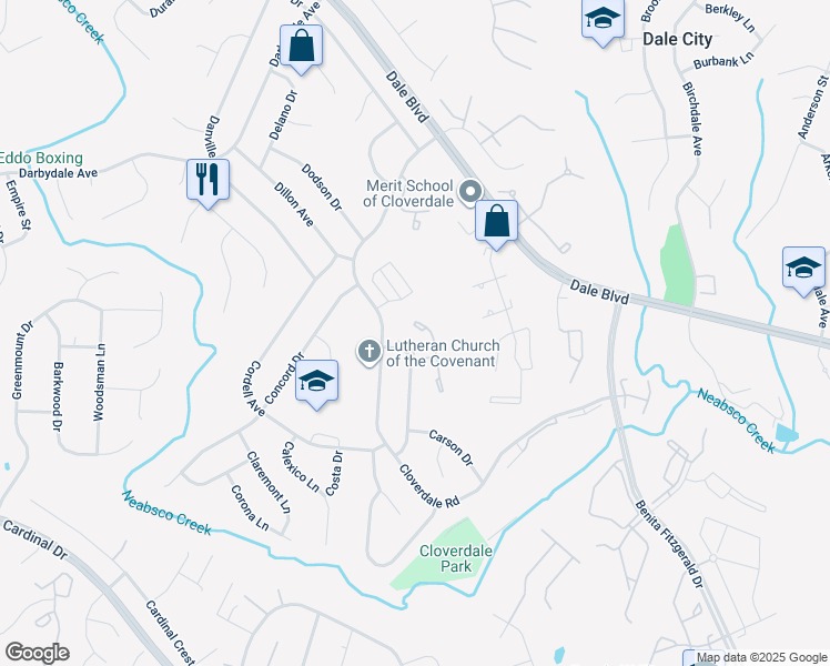 map of restaurants, bars, coffee shops, grocery stores, and more near 15026 Cardin Place in Woodbridge