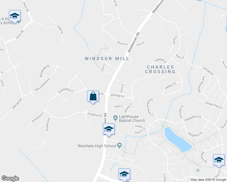 map of restaurants, bars, coffee shops, grocery stores, and more near 9854 Moffit Place in Waldorf