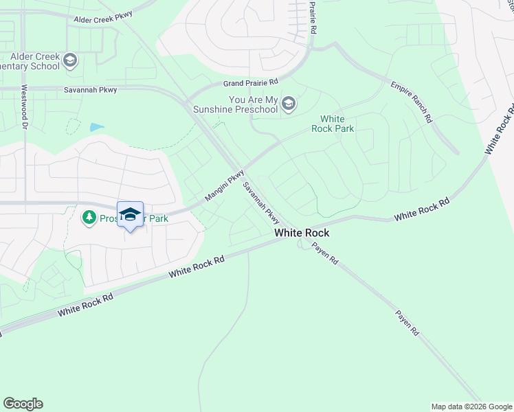 map of restaurants, bars, coffee shops, grocery stores, and more near Placerville Road in Folsom