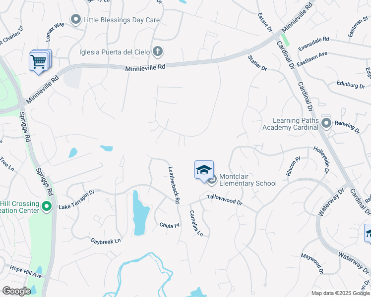 map of restaurants, bars, coffee shops, grocery stores, and more near 5109 Bobcat Court in Woodbridge