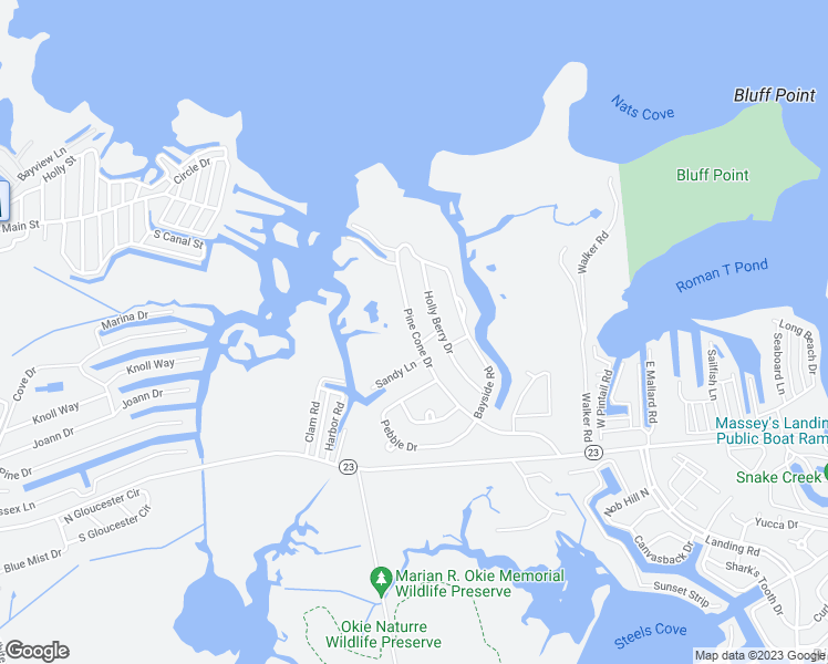 map of restaurants, bars, coffee shops, grocery stores, and more near 26406 Pine Cone Drive in Millsboro