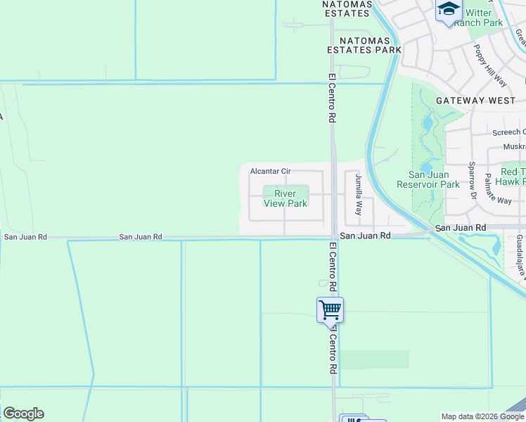map of restaurants, bars, coffee shops, grocery stores, and more near 760 Alcantar Circle in Sacramento