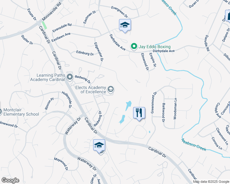 map of restaurants, bars, coffee shops, grocery stores, and more near 4435 Torrence Place in Woodbridge