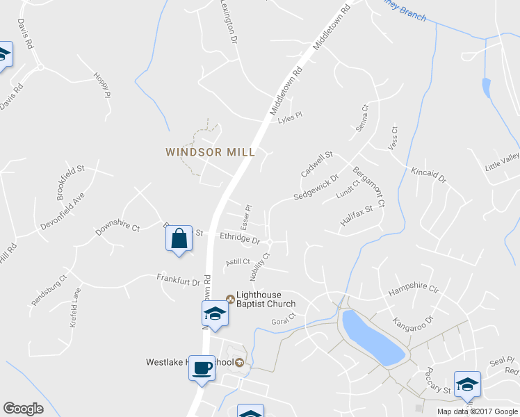 map of restaurants, bars, coffee shops, grocery stores, and more near 3051 Miranda Place in Waldorf