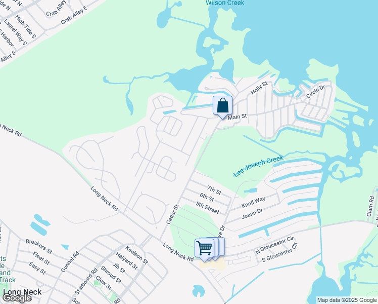 map of restaurants, bars, coffee shops, grocery stores, and more near 25975 Red Wing Lane in Millsboro