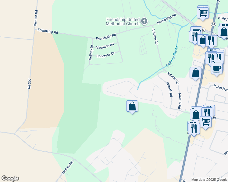map of restaurants, bars, coffee shops, grocery stores, and more near 20128 Greythorne Lane in Millsboro