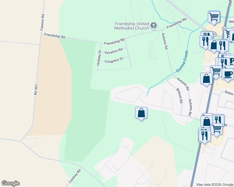 map of restaurants, bars, coffee shops, grocery stores, and more near 20158 Greythorne Lane in Millsboro