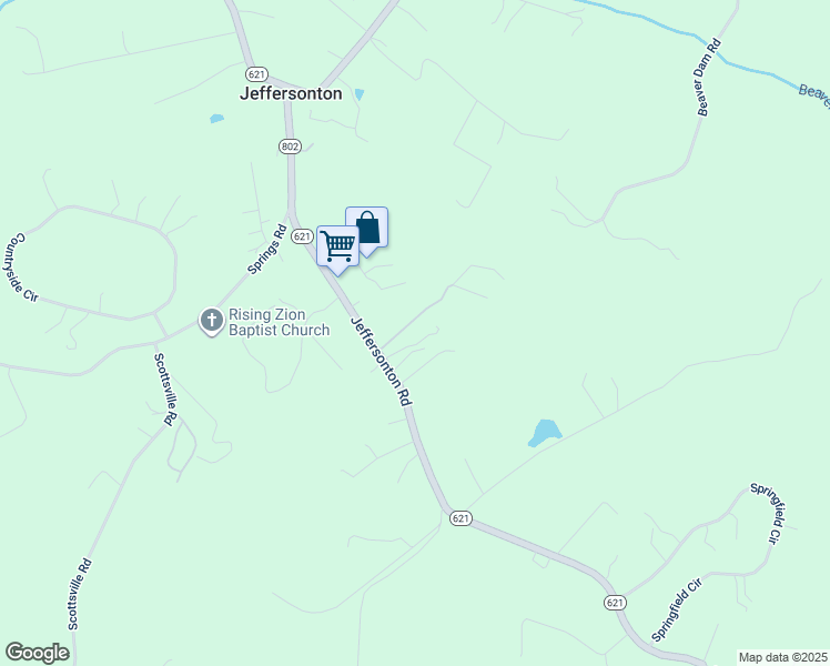 map of restaurants, bars, coffee shops, grocery stores, and more near 18388 Tracy's Lane in Jeffersonton