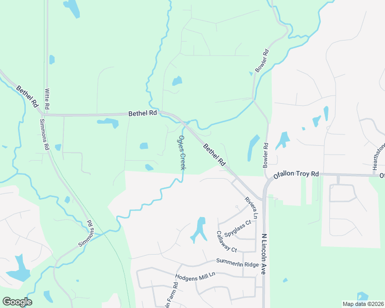 map of restaurants, bars, coffee shops, grocery stores, and more near 149 Bethel Road in O'Fallon