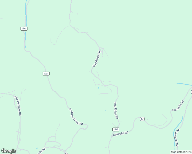 map of restaurants, bars, coffee shops, grocery stores, and more near Bug Ridge Road in Braxton County