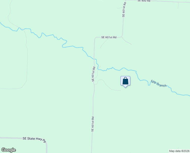 map of restaurants, bars, coffee shops, grocery stores, and more near 835 Southeast 601st Road in Leeton