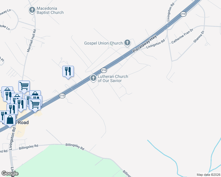 map of restaurants, bars, coffee shops, grocery stores, and more near 2929 Edgewood Road in Bryans Road