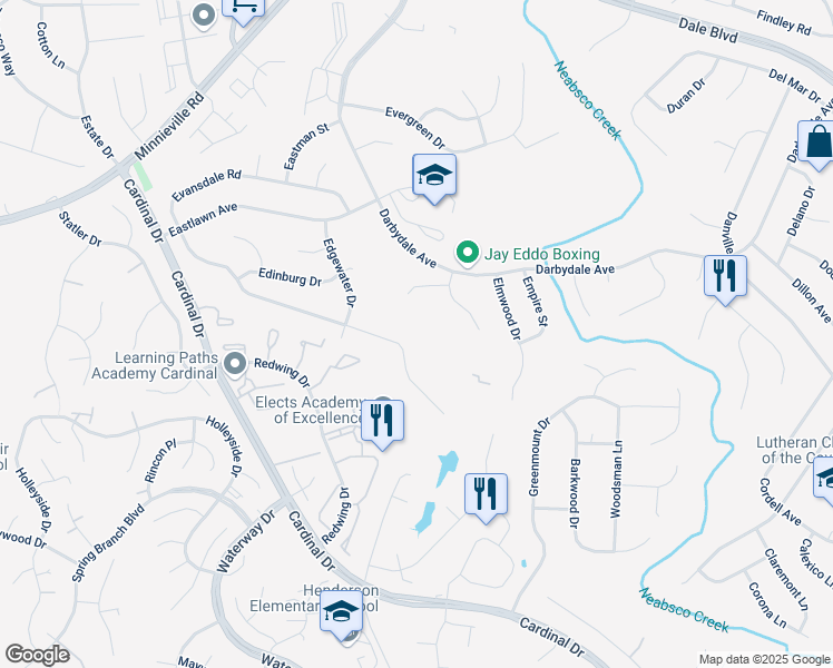 map of restaurants, bars, coffee shops, grocery stores, and more near 14852 Ensor Court in Woodbridge