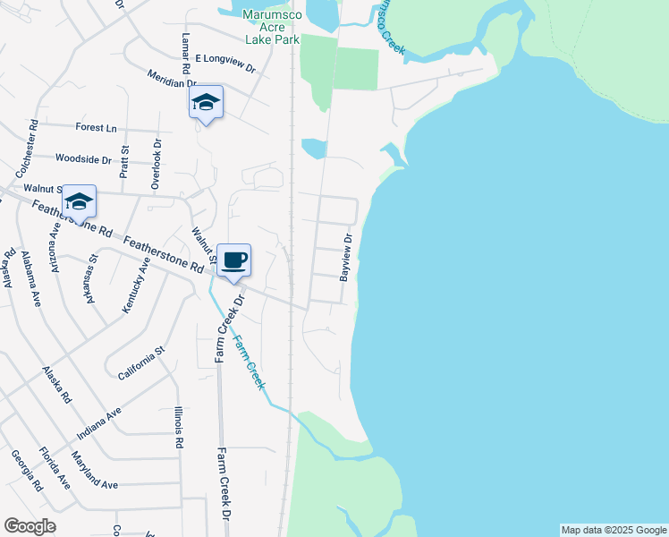 map of restaurants, bars, coffee shops, grocery stores, and more near 1102 Laurel Street in Woodbridge