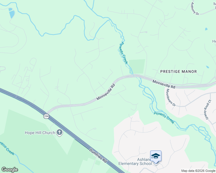 map of restaurants, bars, coffee shops, grocery stores, and more near 6541 Malbrook Court in Manassas