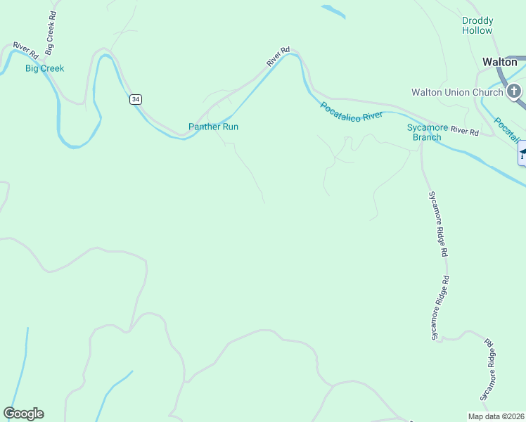 map of restaurants, bars, coffee shops, grocery stores, and more near 721 River Road in Walton