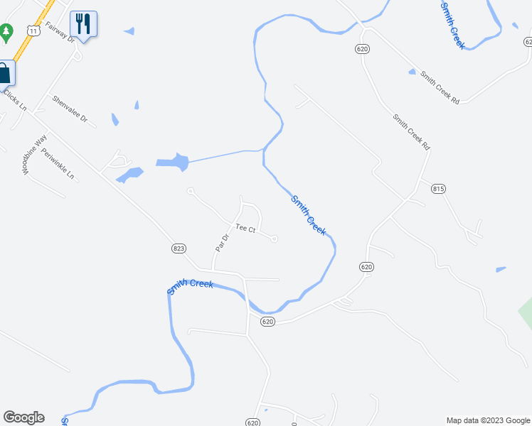 map of restaurants, bars, coffee shops, grocery stores, and more near 77 Bogey Avenue in New Market
