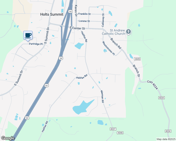map of restaurants, bars, coffee shops, grocery stores, and more near 768 Halifax Road in Holts Summit