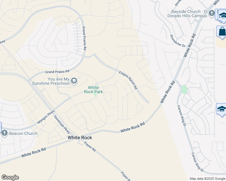 map of restaurants, bars, coffee shops, grocery stores, and more near 3391 Loggerhead Cir in Folsom