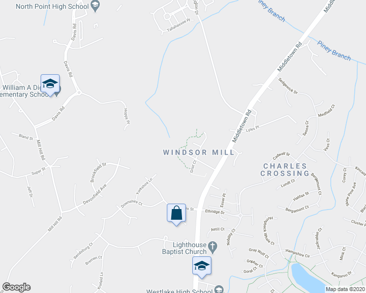 map of restaurants, bars, coffee shops, grocery stores, and more near 8910 Flour Court in Waldorf