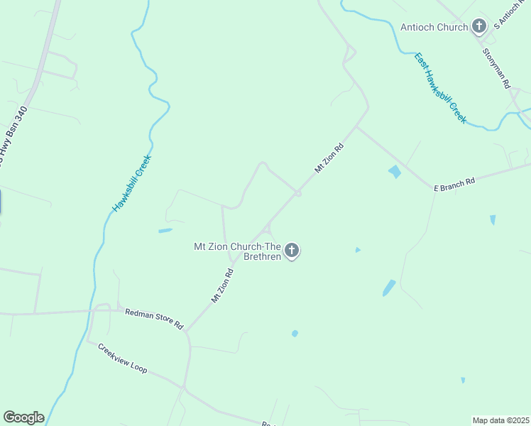 map of restaurants, bars, coffee shops, grocery stores, and more near 1130 Mount Zion Road in Luray