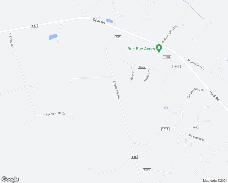 map of restaurants, bars, coffee shops, grocery stores, and more near 9710 Routts Hill Road in Warrenton