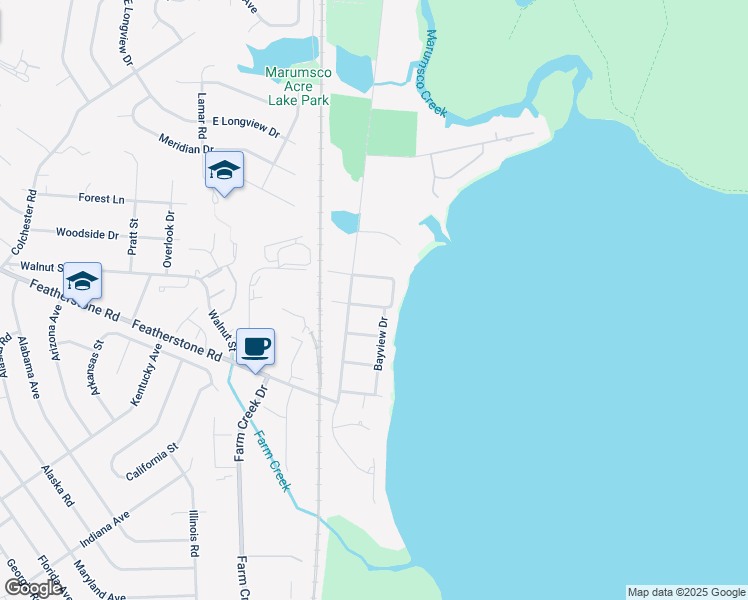 map of restaurants, bars, coffee shops, grocery stores, and more near 1102 Mapleton Street in Woodbridge