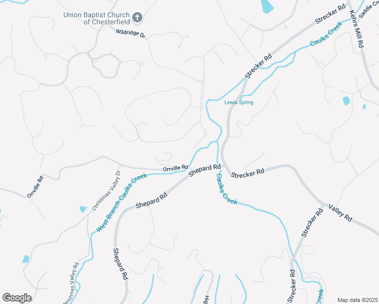 map of restaurants, bars, coffee shops, grocery stores, and more near 1475 Highland Valley Drive in Wildwood