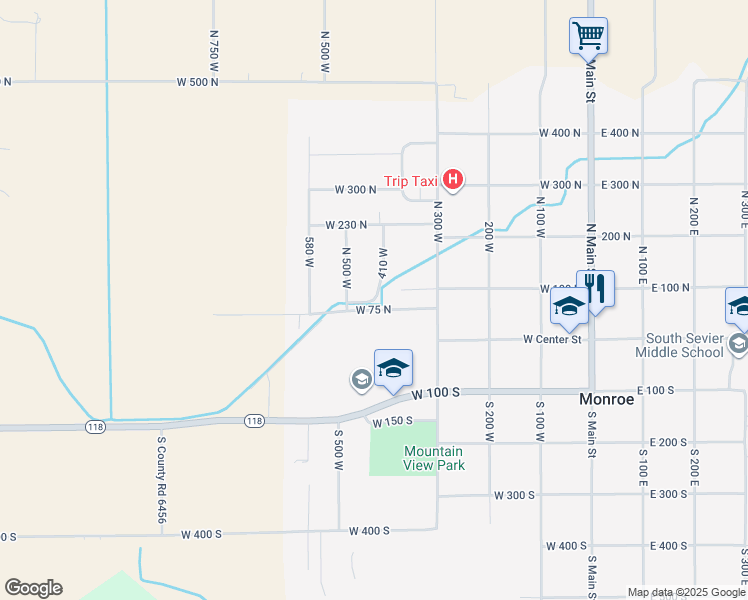 map of restaurants, bars, coffee shops, grocery stores, and more near 1 410 West in Monroe