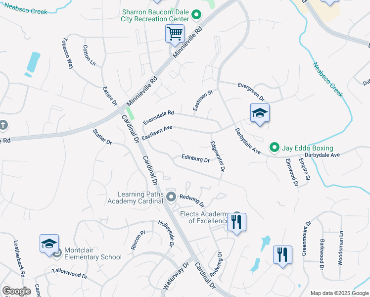 map of restaurants, bars, coffee shops, grocery stores, and more near 14738 Elmira Court in Woodbridge