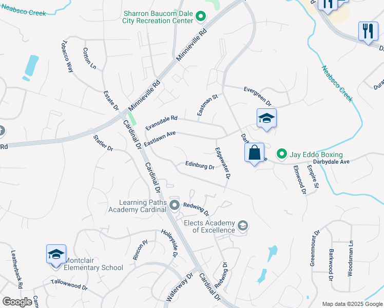 map of restaurants, bars, coffee shops, grocery stores, and more near 14738 Elmira Court in Woodbridge