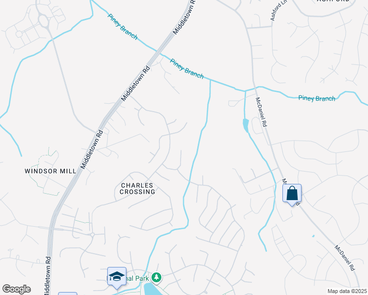 map of restaurants, bars, coffee shops, grocery stores, and more near 9485 Vess Court in Waldorf