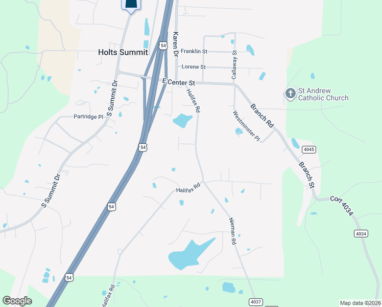 map of restaurants, bars, coffee shops, grocery stores, and more near 726 Halifax Road in Holts Summit