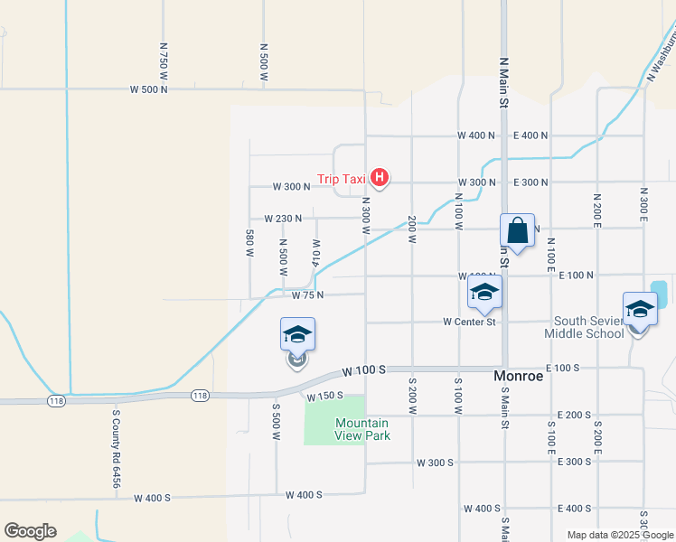 map of restaurants, bars, coffee shops, grocery stores, and more near 1-299 410 West in Monroe