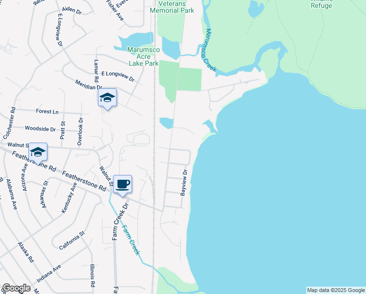 map of restaurants, bars, coffee shops, grocery stores, and more near 1102 Burton Street in Woodbridge