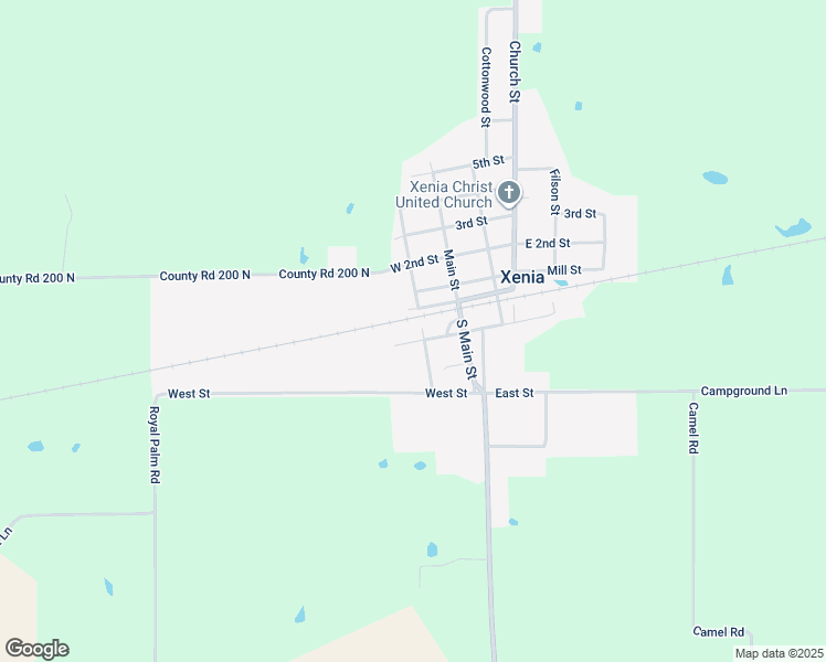 map of restaurants, bars, coffee shops, grocery stores, and more near West Southeast Avenue in Xenia