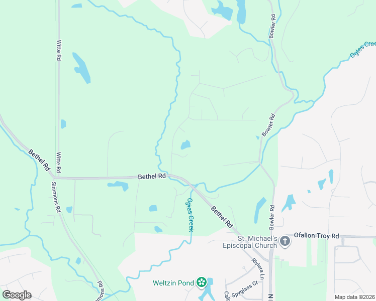 map of restaurants, bars, coffee shops, grocery stores, and more near 154 Bethel Road in O'Fallon